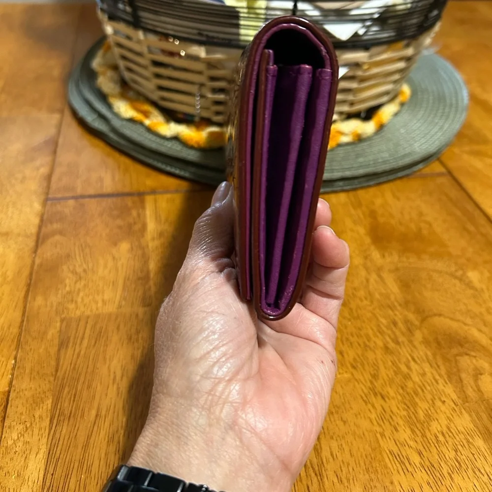 Dior Burgundy Wallet